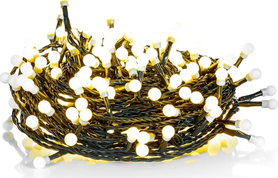 Изображение Lampki choinkowe Retlux 200 LED biae ciepe