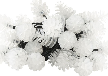 Изображение Lampki choinkowe Retlux 40 LED biae ciepe