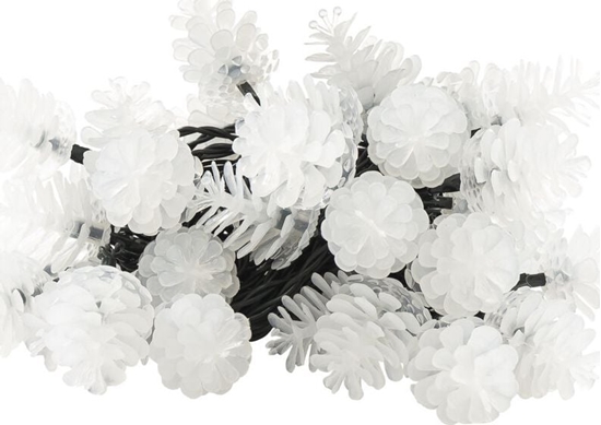 Изображение Lampki choinkowe Retlux 40 LED biae ciepe