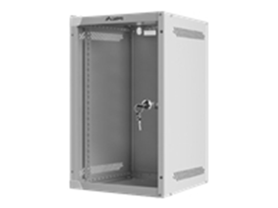 Изображение Lanberg Rack Wandschrank 10" 9U/280X310 Glastür grau