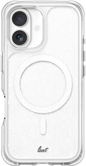 Picture of LAUT AERO SPARKLE pokrowiec na telefon komórkowy 16 cm (6.3") Srebrny, Przezroczysty