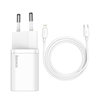 Picture of Baseus Baseus Super Si 1C fast charger USB Type C 20W Power Delivery + USB Type C - Lightning cable 1m white (TZCCSUP-B02)