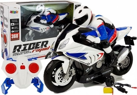 Picture of Lean Sport Motocykl zdalnie sterowany R/C 2.4G Biay