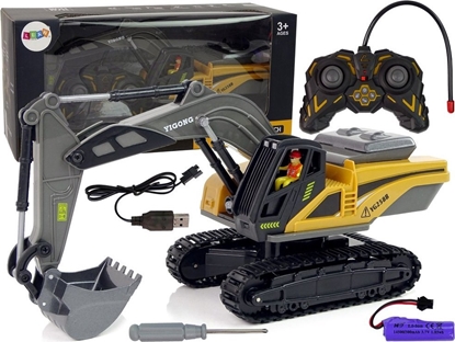 Изображение LeanToys Koparka Gsienicowa Zdalnie Sterowana 2.4G óta LEAN Toys