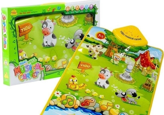 Picture of LeanToys Mata Edukacyjno Muzyczna Odgosy Zwierzt Farma LEAN Toys