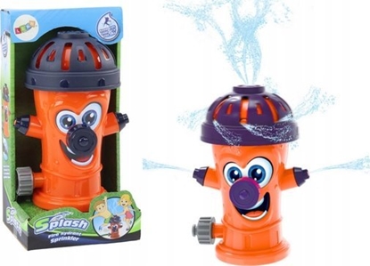 Изображение LeanToys Zraszacz Ogrodowy Hydrant Fontanna Spryskiwacz Wodny Pomaraczowy