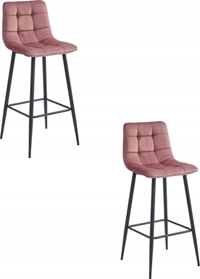 Picture of Leobert Hoker ARCETO - aksamit ciemny ró / nogi czarne x 2