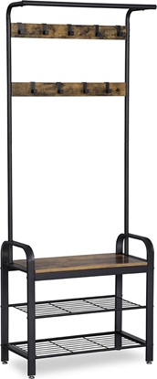 Изображение Leobert Wieszak stojak na ubrania rega na buty drewniany LOFT