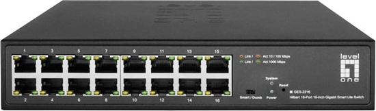 Picture of Level One GES-2216 Hilbert 16Port 10inch Gb Switch