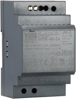 Picture of Level One LevelOne POW-2421 barošanas avotu vienība 60 W Melns