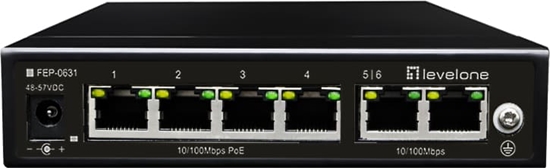 Picture of LevelOne FEP-0631 6-Port Fast Ethernet, 4-Port PoE