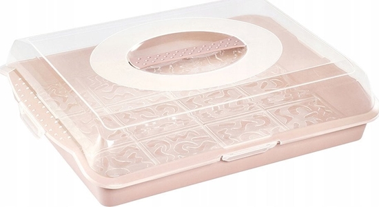 Picture of Lumarko Pojemnik Na Ciasto Party-butler 45x35x11cm Nordic Pink (10677) Lumarko!