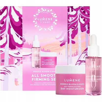 Picture of LUMENE_SET Nordic Bloom All Smooth Firming Set Vegan Collagen Essence esencja do twarzy 30ml + Anti-Wrinkle & Firm Day Moisturizer krem do twarzy 50ml