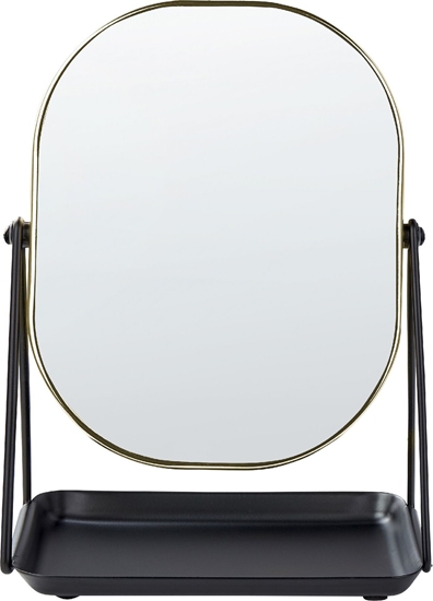 Изображение Lusterko kosmetyczne Beliani Lusterko kosmetyczne 20 x 22 cm zote CORREZE