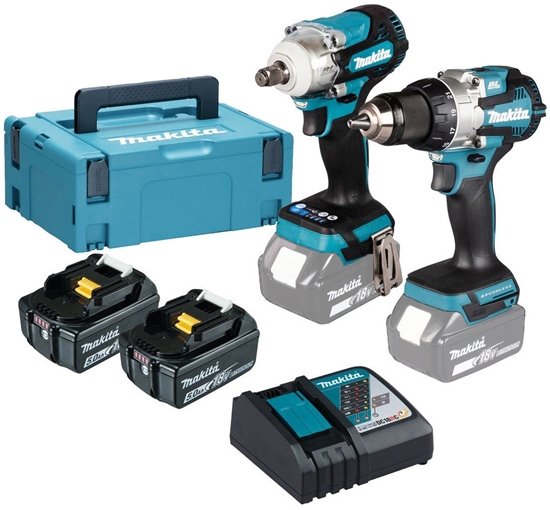 Picture of Makita DLX2533TJ Akku-Kombo-Kit DDF489 + DTW300 + 2x5Ah + Makpac