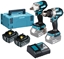 Attēls no Makita DLX2533TJ Akku-Kombo-Kit DDF489 + DTW300 + 2x5Ah + Makpac