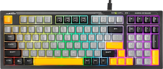 Picture of Marvo K638B, klawiatura US, do gry, przewodowa (USB), czarna, podwietlenie