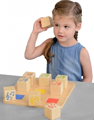 Picture of Masterkidz Drewniany Sorter Sensoryczny czenie Dwików Masterkidz