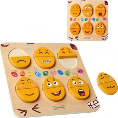 Picture of Masterkidz Tablica Do Nauki Emocji Drewniane Jajka Jaki Humor?!