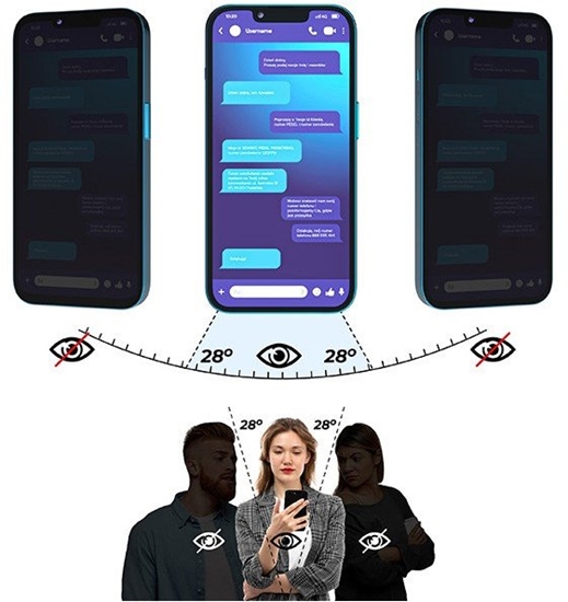 Изображение Matowe szko prywatyzujce GrizzGlass SecretGlass do  ZTE nubia RedMagic 10 Air