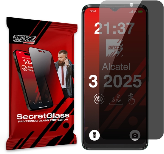 Picture of Matowe szko prywatyzujce GrizzGlass SecretGlass do Alcatel 3 (2025)