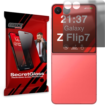 Изображение Matowe szko prywatyzujce GrizzGlass SecretGlass do Samsung Galaxy Z Flip7
