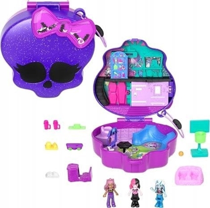 Attēls no Mattel Polly Pocket Monster High Zestaw Kompaktowy (HVV58)
