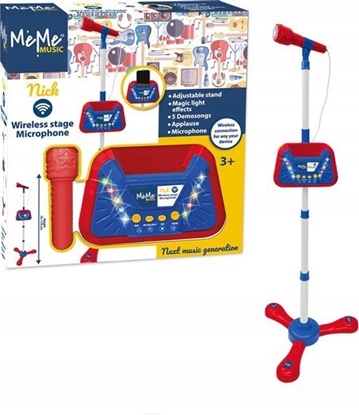 Изображение Meme MEME BEZPRZEWODOWY MIKROFON SCENICZNY Z EFEKTAMI WIETLNYMI