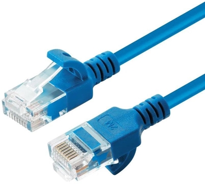 Picture of Microconnect V-UTP6A0015B-SLIM kabel sieciowy Niebieski 0,15 m Cat6a U/UTP (UTP)