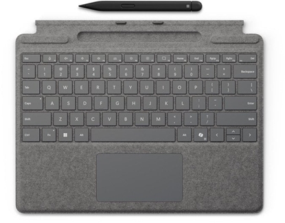 Picture of Microsoft Surface Pro Keyboard with Slim Pen for Business QWERTY Angielski Microsoft Cover port Platyna