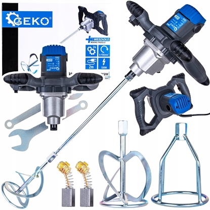 Picture of Mieszado elektryczne do farb i zapraw 1200W 2biegi  z dodatkowym mieszadem (4)