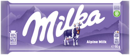 Picture of Milka Alpine Milk šokolādes tāfelīte 90g