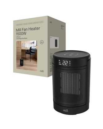 Изображение Mill FH1500BLACK | Ceramic fan heater | 1500 W | Suitable for rooms up to 22 m² | Black