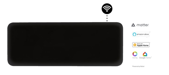 Picture of Mill Invisible Smart WiFi Heater | PA1300WIFI4B | Panel Heater | 1300 W | Suitable for rooms up to 15-19 m² | Black | IPX4