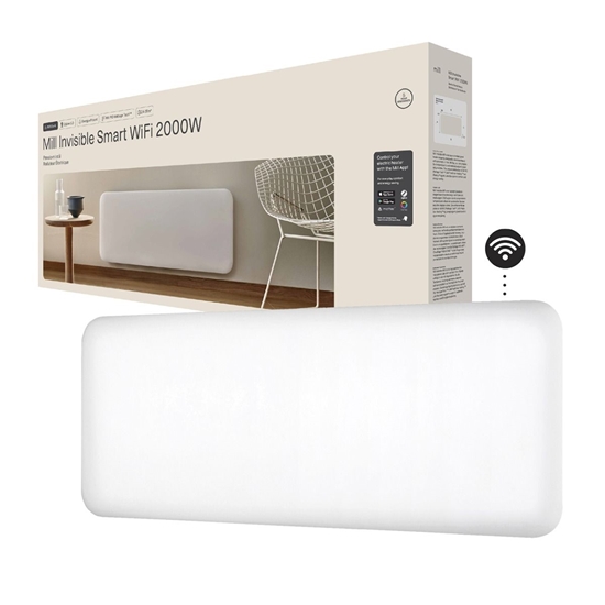 Picture of Mill Invisible Smart WiFi Heater | PA2000WIFI4 | Panel Heater | 2000 W | Suitable for rooms up to 24-28 m² | White | IPX4