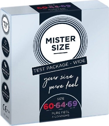 Attēls no Mister Size Mister Size Condoms prezerwatywy dopasowane do rozmiaru 60mm 64mm 69mm 3szt.