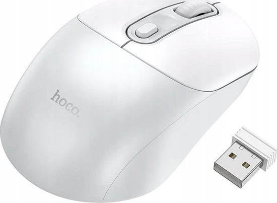 Picture of Mysz Hoco HOCO mysz komputerowa bezprzewodowa 2.4G GM28 biao szara