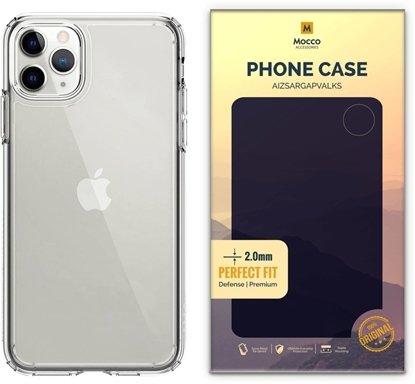 Attēls no Mocco Original Clear Case 2mm Silicone Case for Apple iPhone 11 Pro Transparent