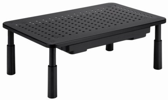 Picture of Monitora statīvs Gembird Adjustable Monitor Stand with Drawer