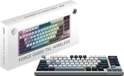 Picture of MSI FORGE GK600 TKL W SKY Gaming Keyboard Wireless
