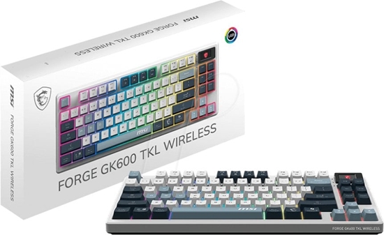 Picture of MSI FORGE GK600 TKL W SKY Gaming Keyboard Wireless