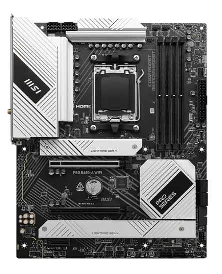 Изображение MSI PRO B650-A Motherboard WIFI / AMD B650 / Socket AM5 / ATX