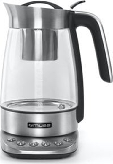 Picture of Muse MS-320T | Tea Kettle | 2200 W | 1.2 L | Stainless steel | 360° rotational base | Stainless steel/Black