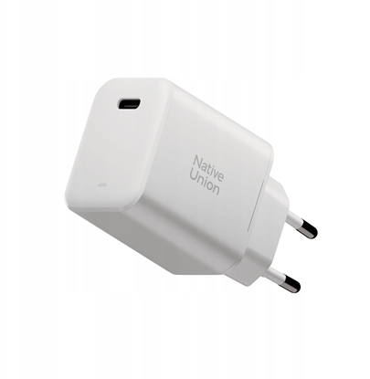 Изображение Native Union Fast GaN Charger - adowarka 45W PD, 1x USB-C (white)