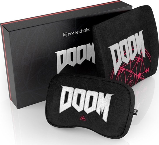 Изображение Noblechairs Zestaw poduszek z pianki zapamitujcej ksztat - DOOM Edition (GAGC-250)