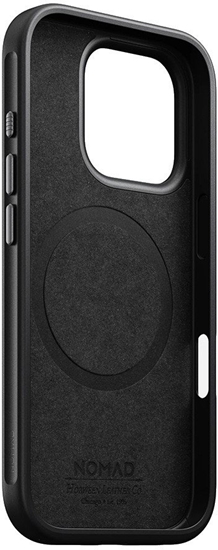 Изображение Nomad Modern Leather case, green chrome - iPhone 16 Pro