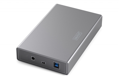 Picture of Obudowa USB 3.0 na dysk SSD/HDD 2.5" oraz 3.5" SATA III max. 16 TB z zasilaczem, aluminiowa