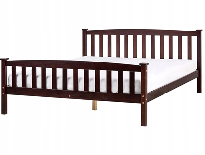 Attēls no óko Drewno sosnowe GIVERNY 160 x 200 cm Ciemnobrzowy