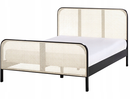 Attēls no óko Drewno sosnowe GONFARON 140 x 200 cm Czarny