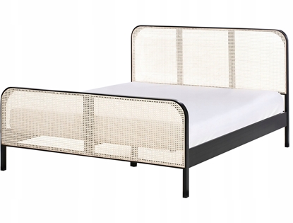 Attēls no óko Drewno sosnowe GONFARON 160 x 200 cm Czarny